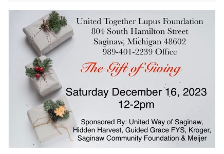 Gift of Giving for Christmas 2023 - United Together Lupus Foundation, Saginaw MI