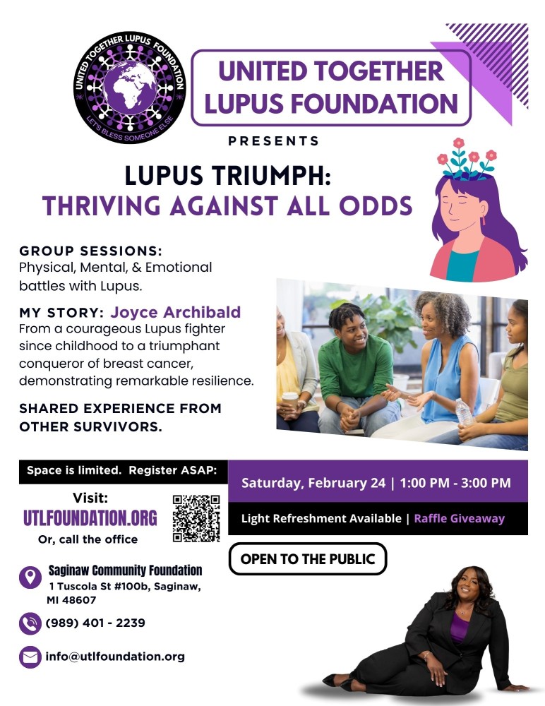 Event Registration Form - United Together Lupus Foundation, Saginaw MI