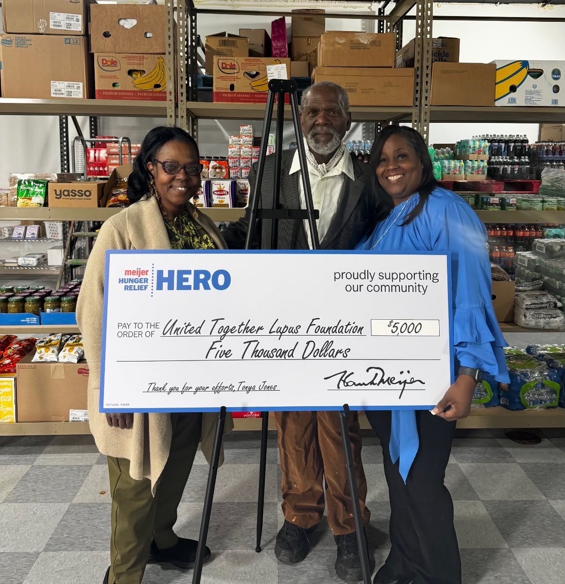 United Together Lupus Foundation team at the Meijer event